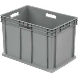 Global Industrial Solid Straight Wall Container, 23-3/4"Lx15-3/4"Wx16-1/8"H, Gray