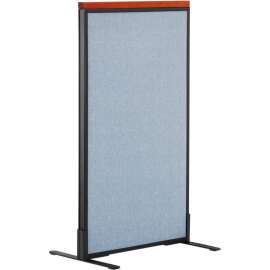 Interion Deluxe Freestanding Office Partition Panel, 24-1/4"W x 43-1/2"H, Blue