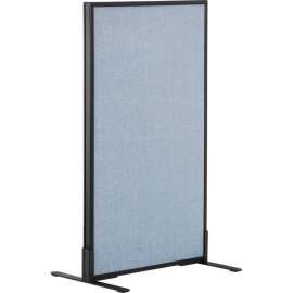 Interion Freestanding Office Partition Panel, 24-1/4"W x 42"H, Blue