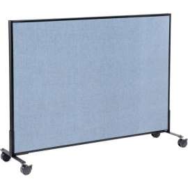 Interion Mobile Office Partition Panel, 60-1/4"W x 45"H, Blue