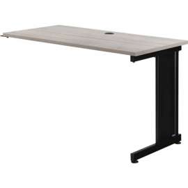Interion 48"W Right Handed Return Table - Rustic Gray
