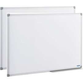 Global Industrial Melamine Dry Erase Whiteboard - 36 x 24 - Double Sided - Pack of 2