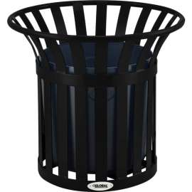 Global Industrial Steel Slat Planter - Black