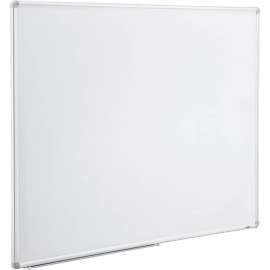 Global Industrial Magnetic Steel Dry Erase Planning Board, Aluminum Frame, 1x2 Grid, 48" x 36"