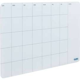 Global Industrial Glass Cubicle Calendar Dry Erase Board, Monthly, 24"W x 14"H