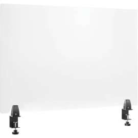 Interion Mounted Clear Desk Divider, 36"W x 24"H