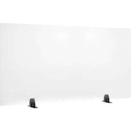 Interion Freestanding Clear Desk Divider, 48"W x 24"H