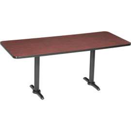 Interion Breakroom Table, 72"L x 36"W x 29"H, Mahogany
