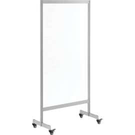 Global Industrial Clear Mobile Divider, Acrylic, 30"W x 60"H