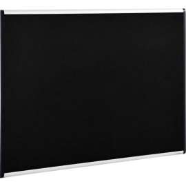 Global Industrial Fabric Mesh Bulletin Board, 48"W x 36"H, Black