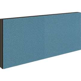 Interion Modular Partition Stacking Panel with Fabric, 36"W x 16"H, Blue