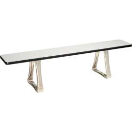 Global Industrial Locker Room Bench, Laminate w/ Steel Trapezoid Legs, 60"W x 12"D x 17"H