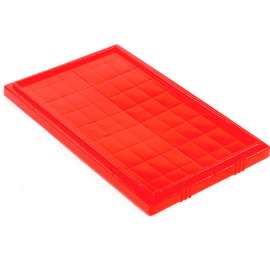 Akro-Mils Lid 35181 For Nest & Stack Tote 35180, 35185, Red