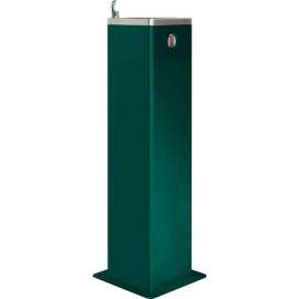 Global Industrial Outdoor Pedestal Drinking Fountain, Green