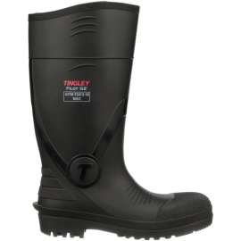 Tingley Pilot G2 Knee Boot, Composite Safety Toe, 15"H, Size 4, Black