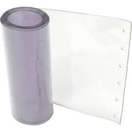 Replacement 12" x 9' Standard Clear Strip for Strip Curtain Doors