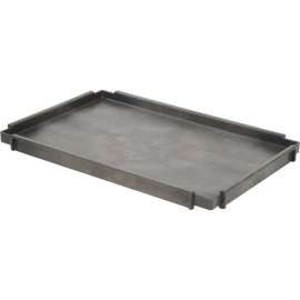 Global Industrial Deep Tray Shelf for Utility Cart, 44"L x 25-1/2"W x 2-3/4"H, Gray