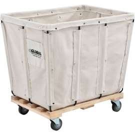 Global Industrial KD, 12 Bushel, Canvas Basket Bulk Truck