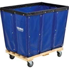 Global Industrial KD, 12 Bushel, Blue Vinyl Basket Bulk Truck