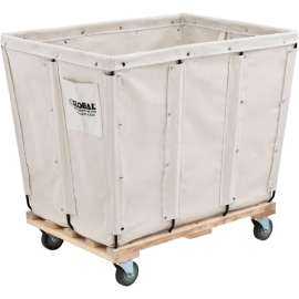 Global Industrial KD, 16 Bushel, Canvas Basket Bulk Truck