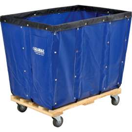 Global Industrial KD, 16 Bushel, Blue Vinyl Basket Bulk Truck