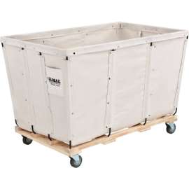 Global Industrial KD, 24 Bushel, Canvas Basket Bulk Truck