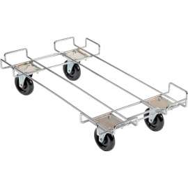 Global Industrial Wire Rack Accessory 36 x 20 Dolly Base - 5 Poly Swivel Casters for 36"W Bins