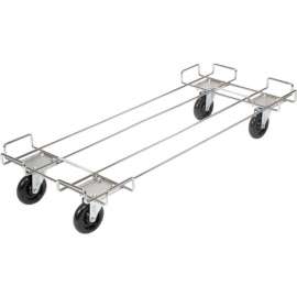 Global Industrial Wire Rack Accessory 48 x 20 Dolly Base - 5 Poly Swivel Casters For 48"W Bins