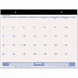 AT-A-GLANCE Desk Pad, 22 x 17, White, 2022