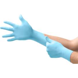 Ansell MICROFLEX XCEED XC-310 Nitrile Gloves, Powder-Free, Beaded, Size M, 100/Pack