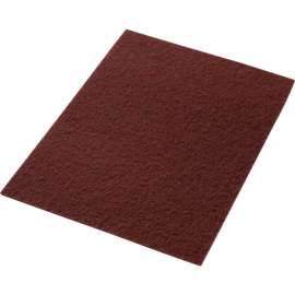Global Industrial 14" x 20" Stripping Pad, Maroon, 10 Per Case