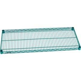 Nexel S2442G Poly-Green Epoxy Wire Shelf 42"W x 24"D