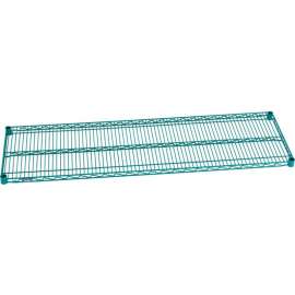 Nexel S1460G Poly-Green Epoxy Wire Shelf 60"W x 14"D