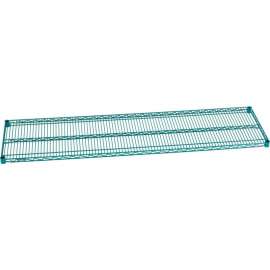 Nexel S1872G Poly-Green Epoxy Wire Shelf 72"W x 18"D