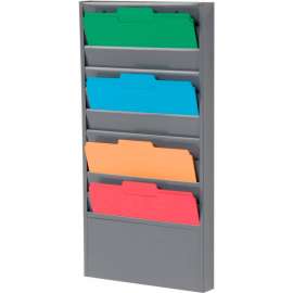 Global Industrial Hanging 10 Pocket Wall Mounted Medical Chart File Holder