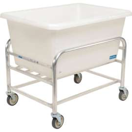 Global Industrial Bulk Mover Cart with White Tub, 9 Bushel, 41-1/2"L x 29-1/2"W x 36"H