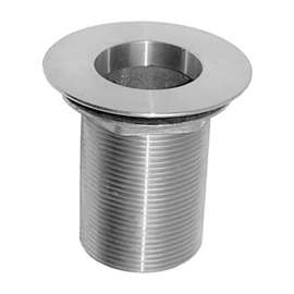 Allpoints 56-1219 Nickel Plated Brass Sink Drain - 1 1/2" NPS; 3" Long; 2" Sink Opening