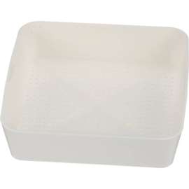 Allpoints 32-1391 8 1/2" x 8 1/2" Plastic Floor Drain Strainer with 1/8" Holes