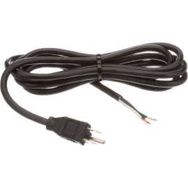 Allpoints 38-1301 96" Heavy Duty Appliance Power Cord - 125V, 18 Gauge Wire