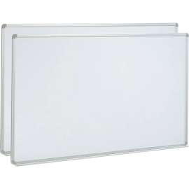 Global Industrial Porcelain Dry Erase White Board - 60 x 48 - Pack of 2