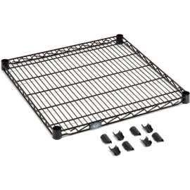 Nexel S2154B Black Epoxy Wire Shelf 54"W x 21"D
