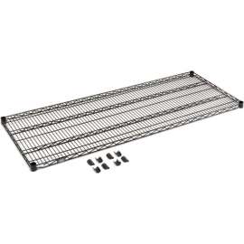 Nexel S2454B Black Epoxy Wire Shelf 54"W x 24"D