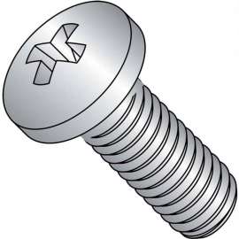 Machine Screw - M4 x 0.7 x 8mm - Phillips Pan Head - Class 4.8 - Steel - Zinc - DIN 7985A - 700 Pk