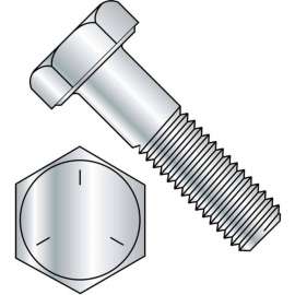 Hex Cap Screw - 5/16-18 x 1-1/4" - Carbon Steel - Zinc CR+3 - Gr 5 - FT - UNC - 100 Pk - BBI 847080
