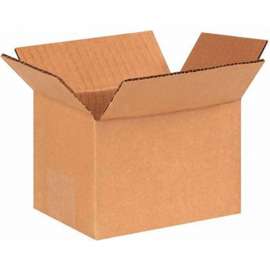 Global Industrial Cardboard Corrugated Boxes, 6"L x 4"W x 4"H, Kraft
