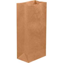 Global Industrial Hardware Bags, #16, 7-3/4"W x 4-3/4"D x 13-3/4"H, Kraft, 400/Pack