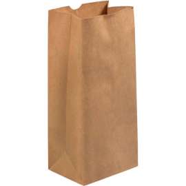 Global Industrial Hardware Bags, #6, 6"W x 3-5/8"D x 11"H, Kraft, 400/Pack