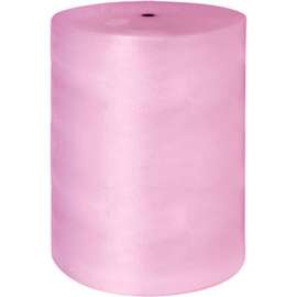 Perforated Anti Static Bubble Roll, 48"W x 750'L x 3/16" Thick, Pink, 1 Roll