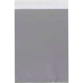 Global Industrial Clear View Poly Mailers, 10"W x 13"L, 2.5 Mil, White, 100/Pack
