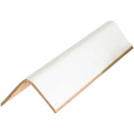 Global Industrial Light Duty Edge Protectors, 2"W x 2"D x 24"L, .12" Thick, White, 200/Pack